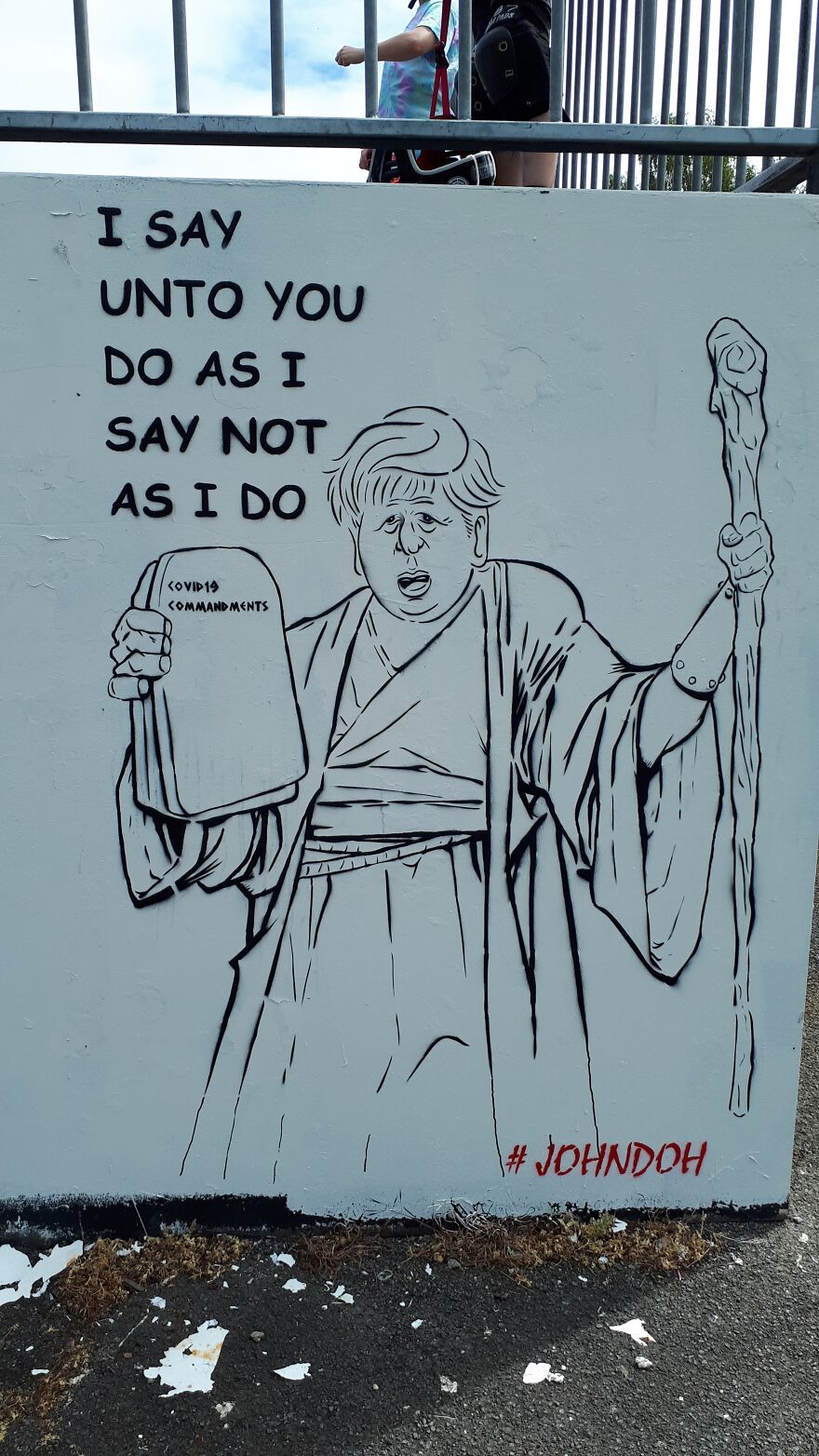 Boris Johnson.do As I Say Not As I Do.painted In Cheltenham