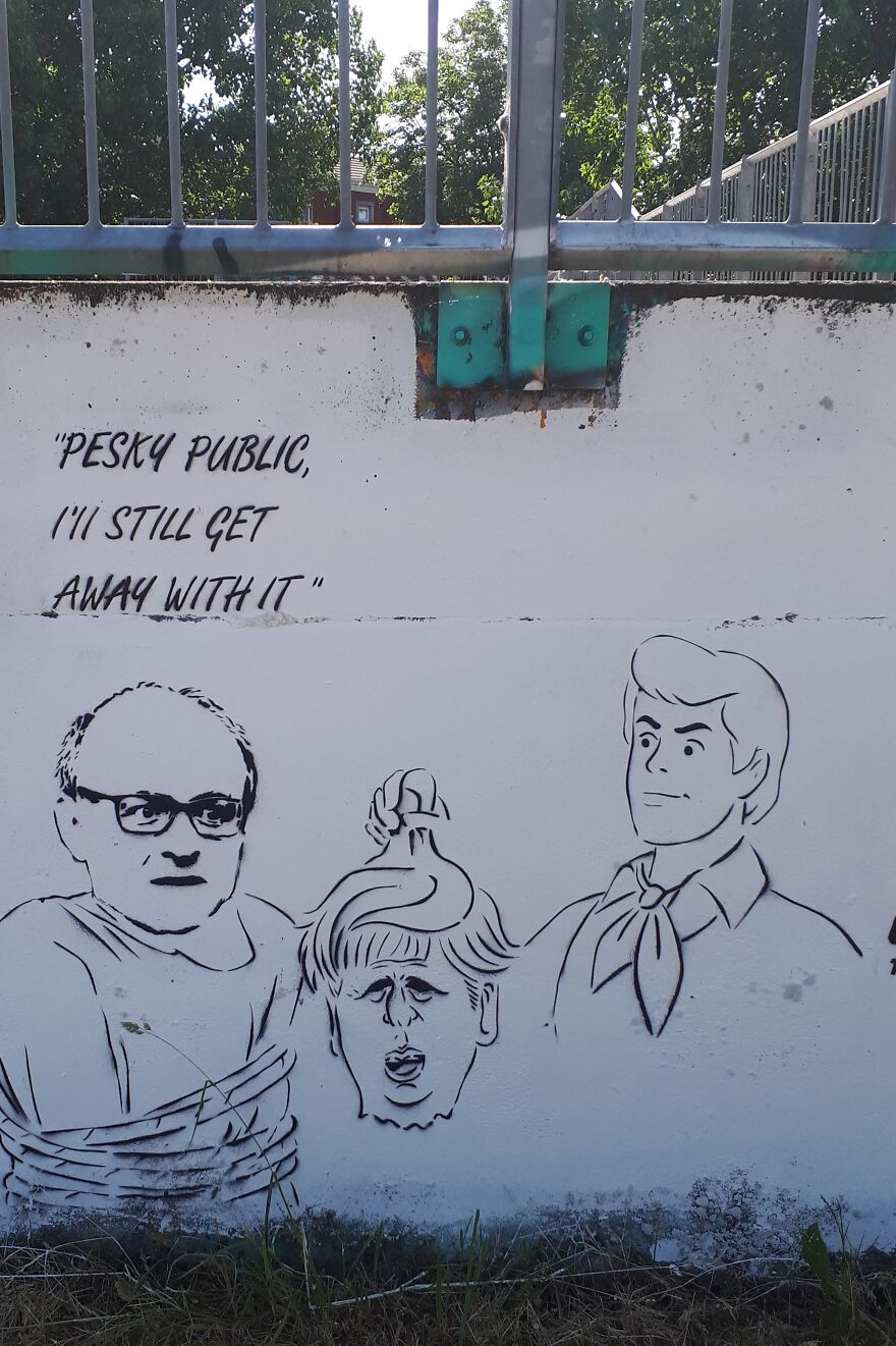 Dominic Cummings.painted In Bristol