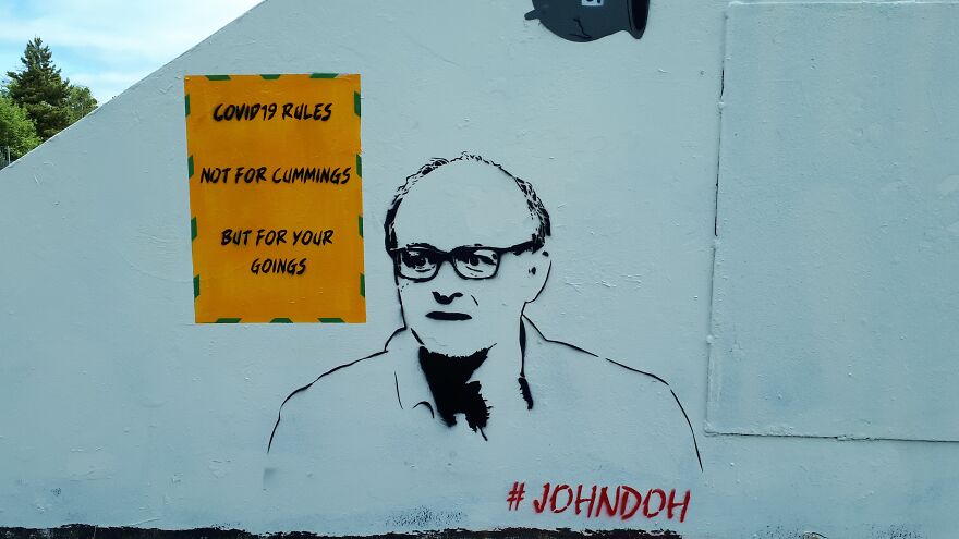 Not For Cummings But For Your Goings.painted In Cheltenham