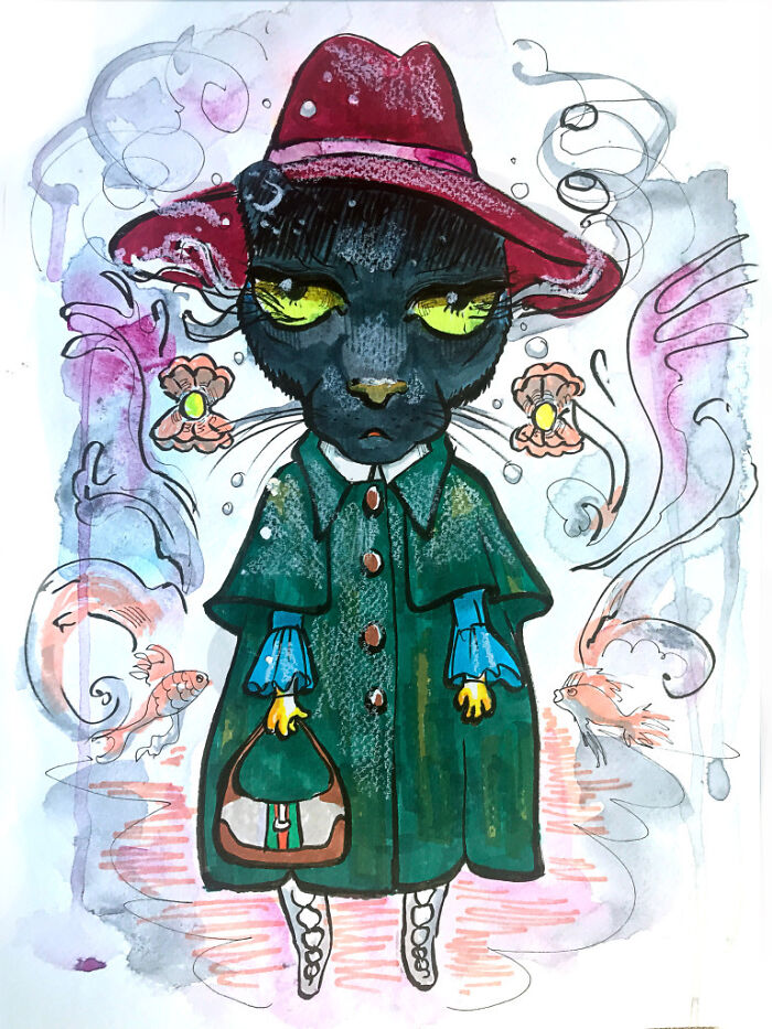 Surreal Sketch Of Gucci Resort 2021 Runway