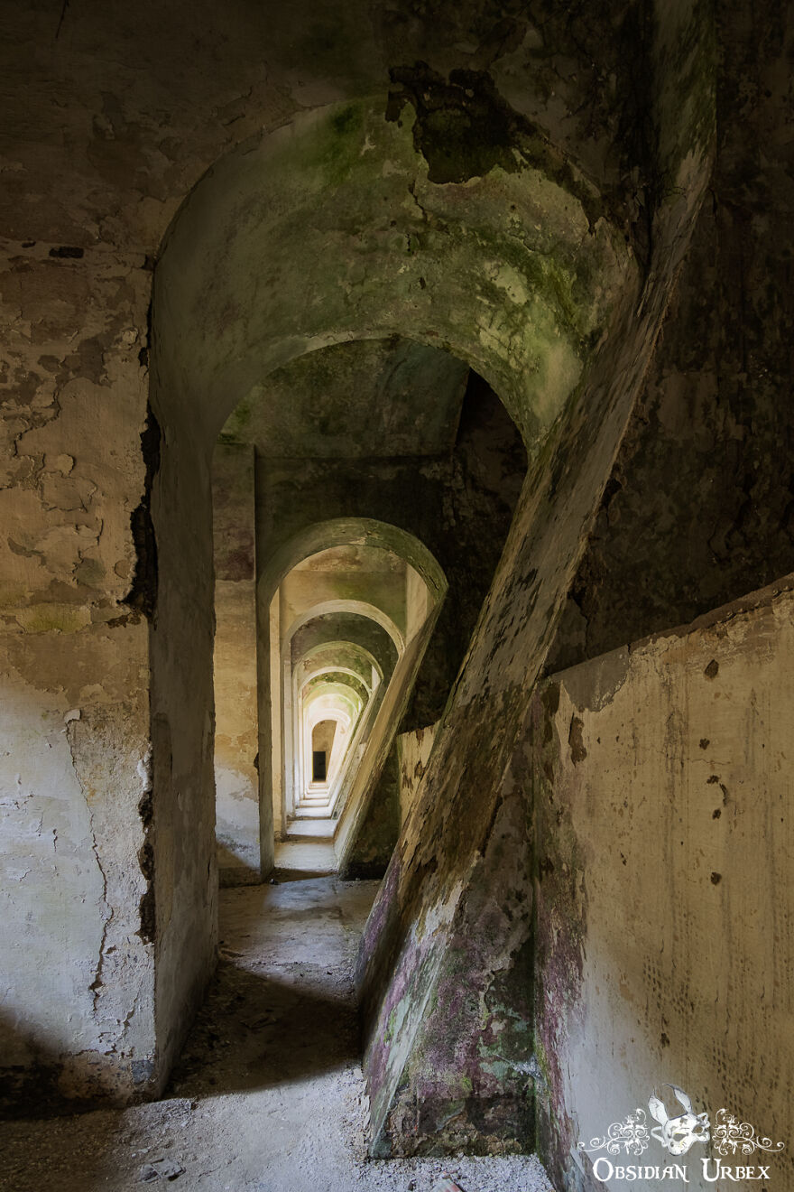 Interesting Corridor In Abandoned Hydro Power Plant