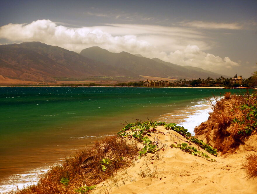 Sugar Beach, Maui. Shooting Through Sunglasses For That Retro Fifties Look
