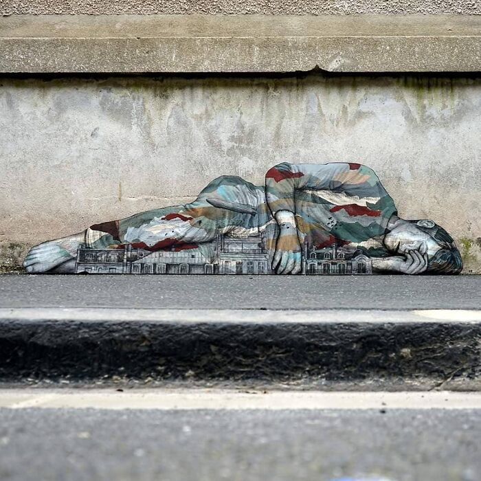 French Artist Brings Life To Buildings And Monotonous Objects On Parisian Streets With His Art
