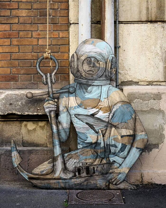 French Artist Brings Life To Buildings And Monotonous Objects On Parisian Streets With His Art
