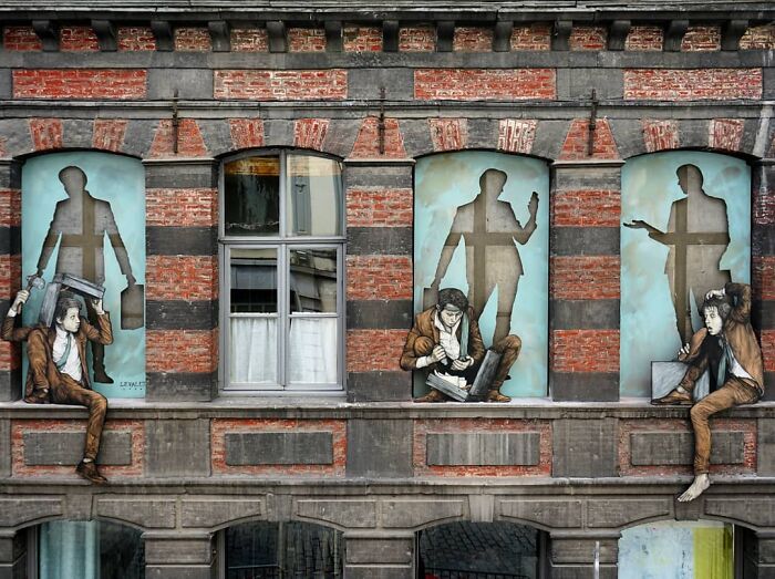 French Artist Brings Life To Buildings And Monotonous Objects On Parisian Streets With His Art