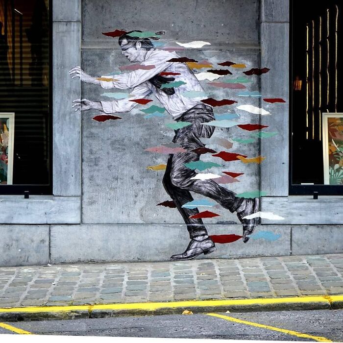 French Artist Brings Life To Buildings And Monotonous Objects On Parisian Streets With His Art