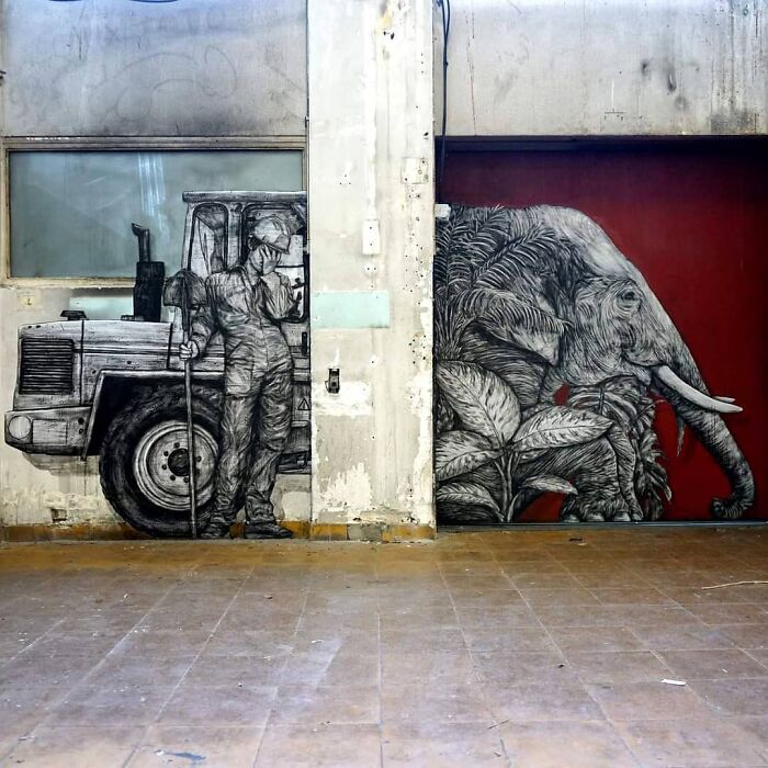 French Artist Brings Life To Buildings And Monotonous Objects On Parisian Streets With His Art