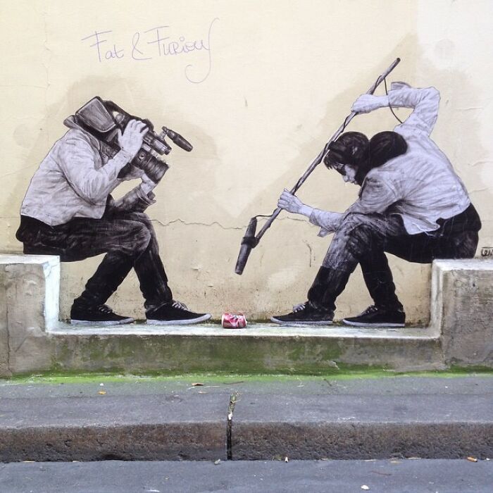 French Artist Brings Life To Buildings And Monotonous Objects On Parisian Streets With His Art