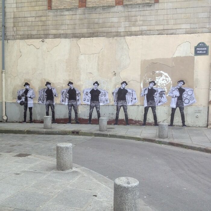 French Artist Brings Life To Buildings And Monotonous Objects On Parisian Streets With His Art