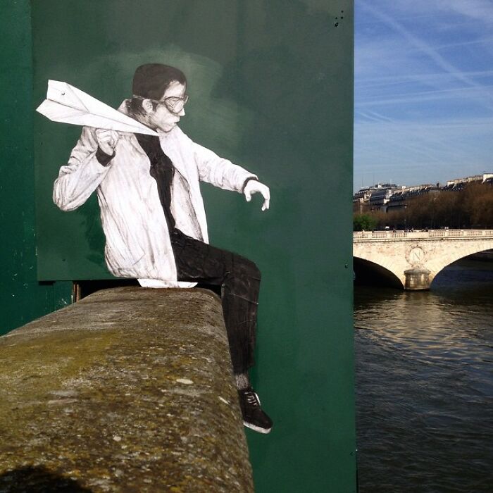 French Artist Brings Life To Buildings And Monotonous Objects On Parisian Streets With His Art