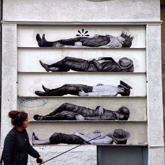 French Artist Brings Life To Buildings And Monotonous Objects On Parisian Streets With His Art
