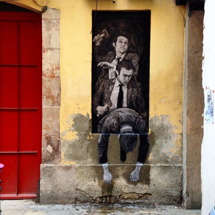 French Artist Brings Life To Buildings And Monotonous Objects On Parisian Streets With His Art