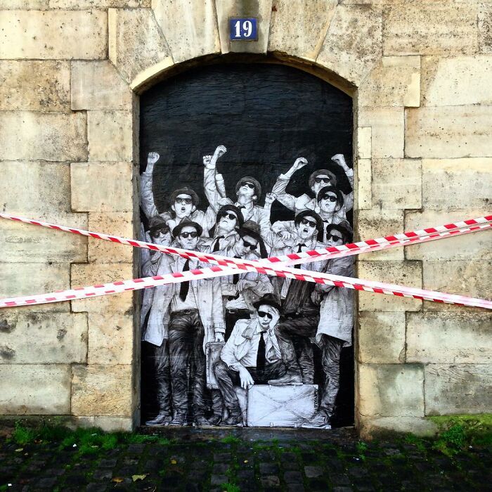 French Artist Brings Life To Buildings And Monotonous Objects On Parisian Streets With His Art