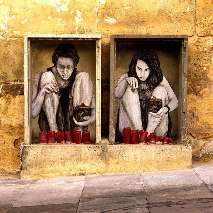 French Artist Brings Life To Buildings And Monotonous Objects On Parisian Streets With His Art