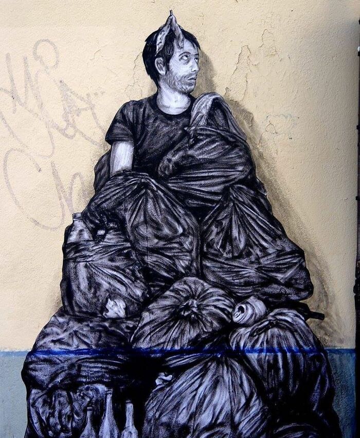 French Artist Brings Life To Buildings And Monotonous Objects On Parisian Streets With His Art