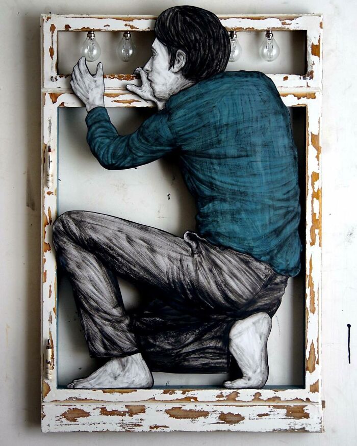 French Artist Brings Life To Buildings And Monotonous Objects On Parisian Streets With His Art