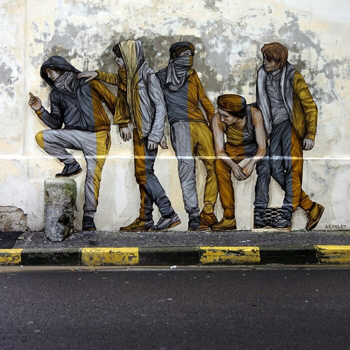 French Artist Brings Life To Buildings And Monotonous Objects On Parisian Streets With His Art