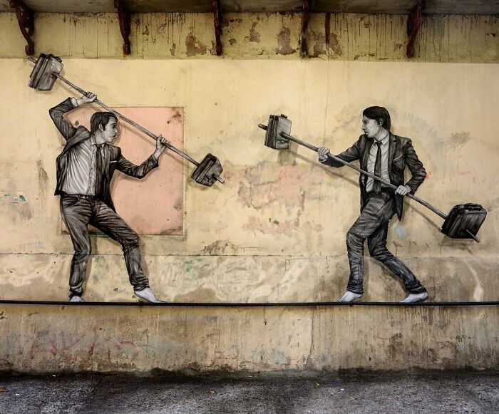 French Artist Brings Life To Buildings And Monotonous Objects On Parisian Streets With His Art