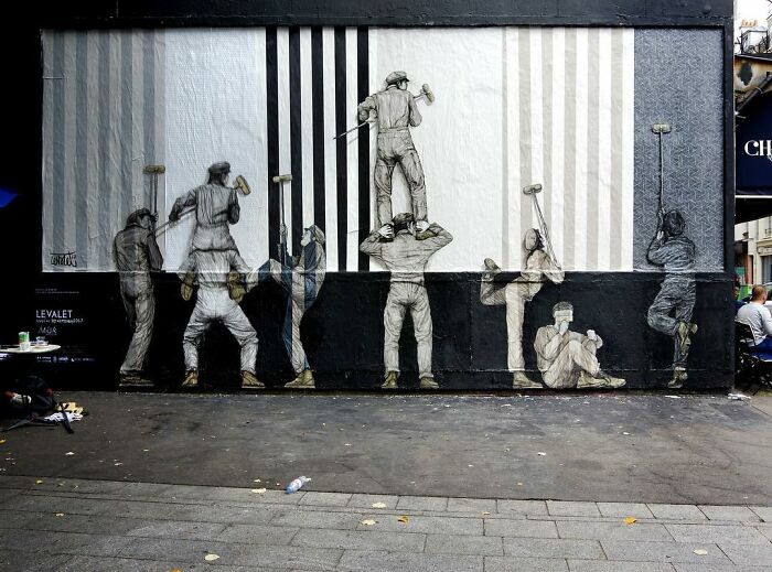 French Artist Brings Life To Buildings And Monotonous Objects On Parisian Streets With His Art