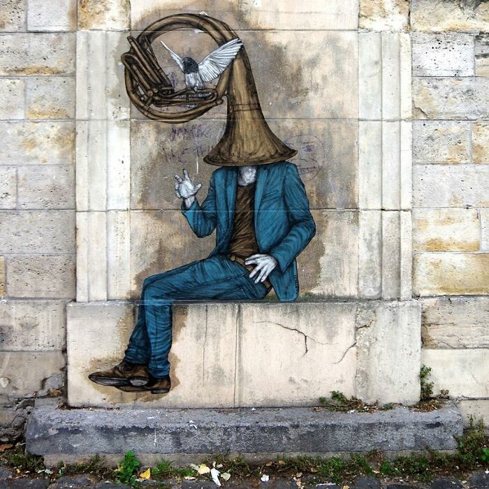 French Artist Brings Life To Buildings And Monotonous Objects On Parisian Streets With His Art