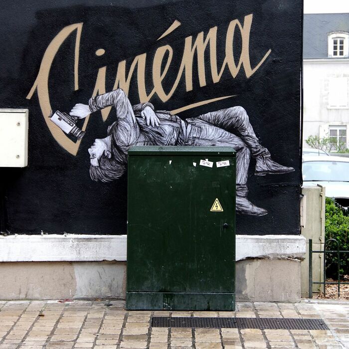French Artist Brings Life To Buildings And Monotonous Objects On Parisian Streets With His Art