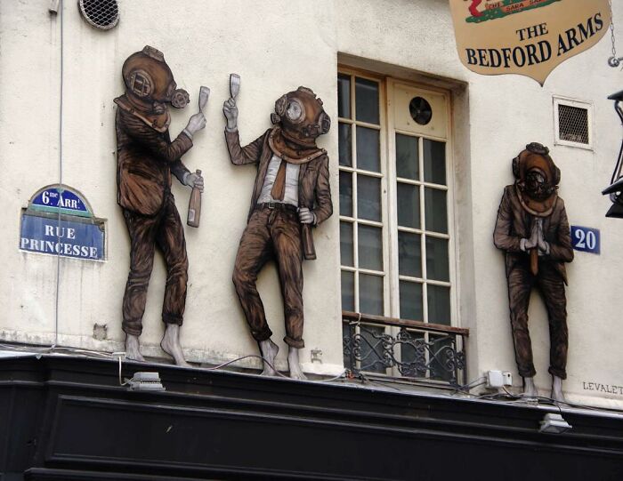 French Artist Brings Life To Buildings And Monotonous Objects On Parisian Streets With His Art