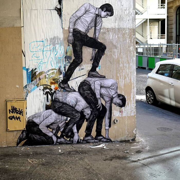 French Artist Brings Life To Buildings And Monotonous Objects On Parisian Streets With His Art