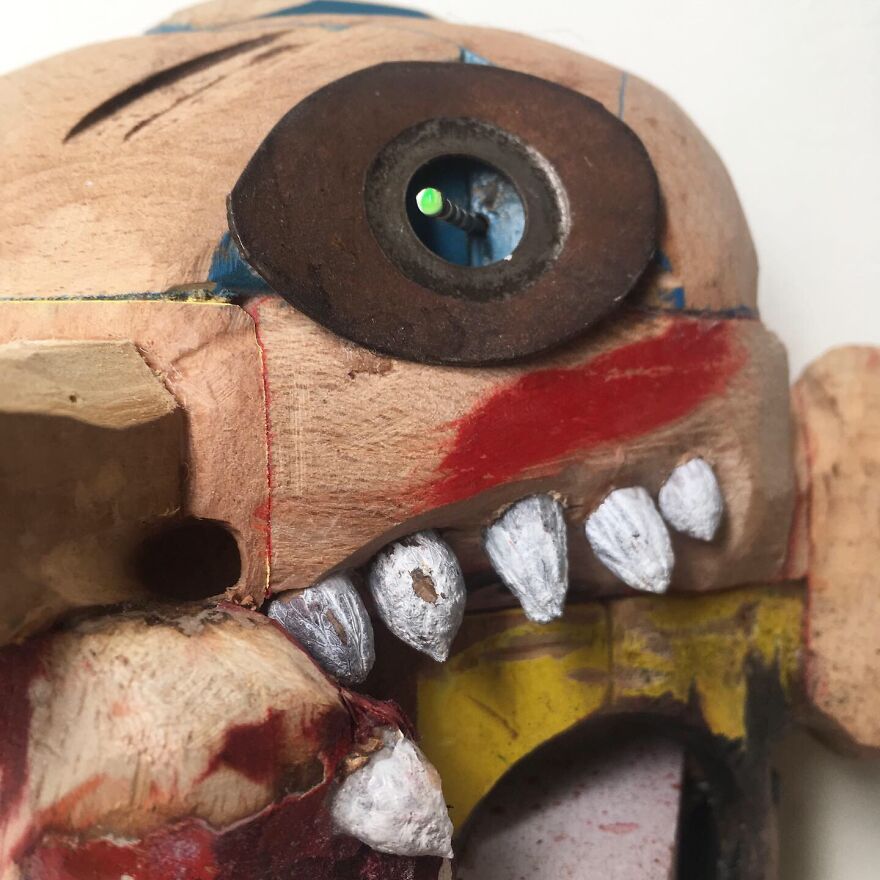I Made Masks And Faces From Reclaimed Materials I Made Masks And Faces From Reclaimed Materials
