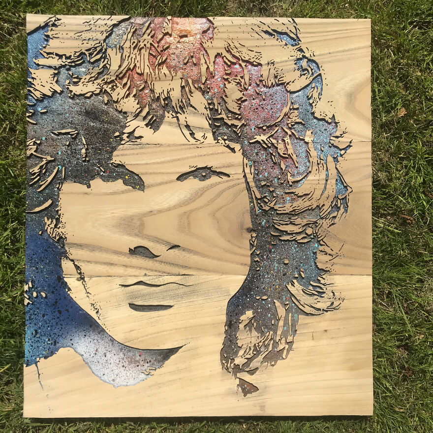 My Handmade Wood Engraved Portraits (34 Pics)