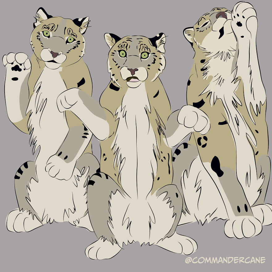 Maneki Neko From A Snow Leopard Pov