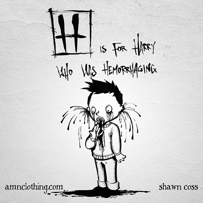 Drawings-Grim-Tribute-Edward-Goreys-Gashlycrumb-Tinies-Shawn-Coss