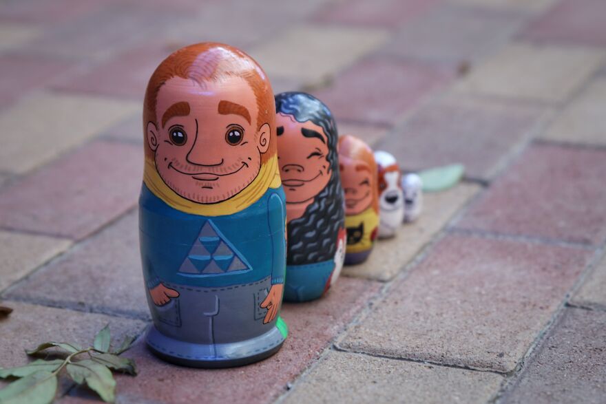For This Holiday Season, I Created A Matryoshka Of My Family For This Holiday Season, I Created A Matryoshka Of My Family