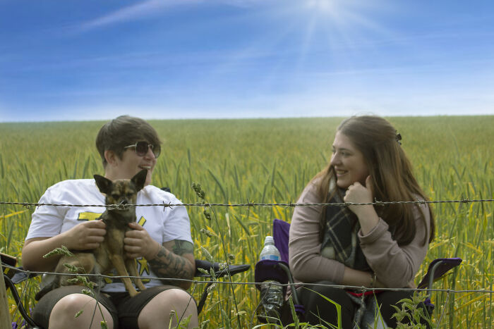 A Social Distancing Meet Up At The End Of The Garden Back In The Summer!