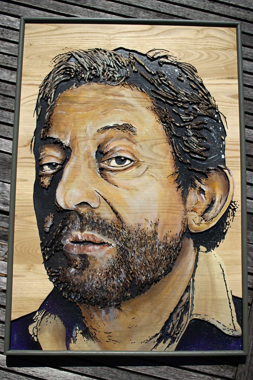 My Handmade Wood Engraved Portraits (34 Pics)