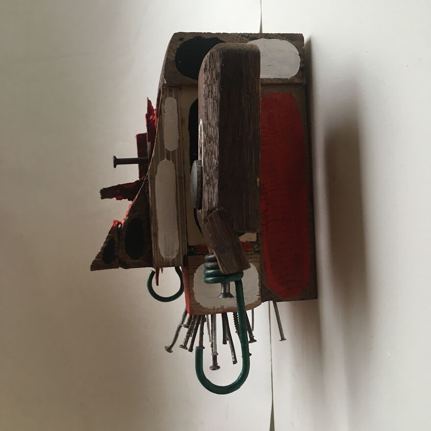 I Made Masks And Faces From Reclaimed Materials I Made Masks And Faces From Reclaimed Materials