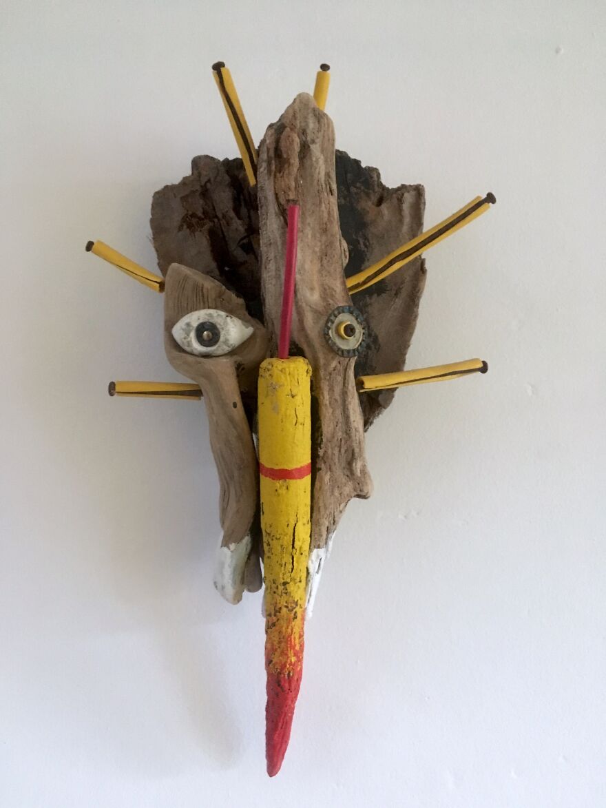 I Made Masks And Faces From Reclaimed Materials