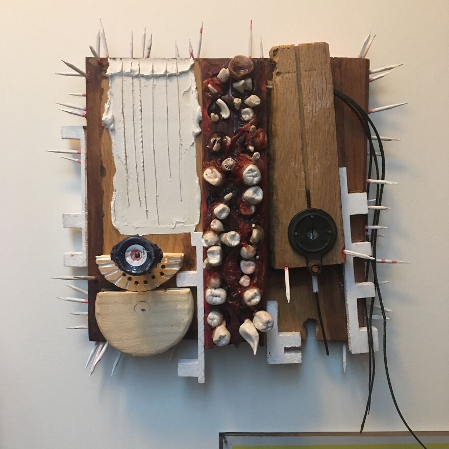 I Made Masks And Faces From Reclaimed Materials