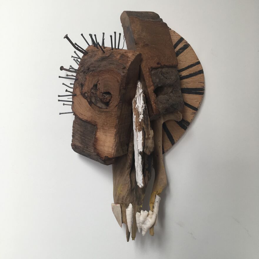 I Made Masks And Faces From Reclaimed Materials I Made Masks And Faces From Reclaimed Materials