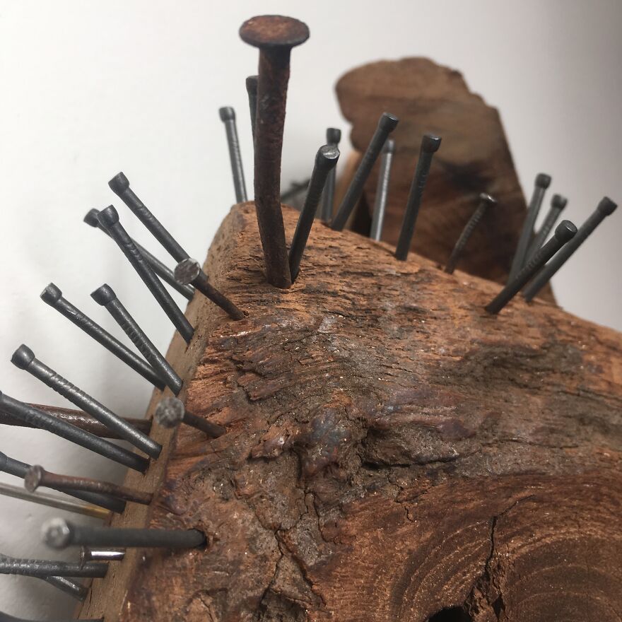 I Made Masks And Faces From Reclaimed Materials