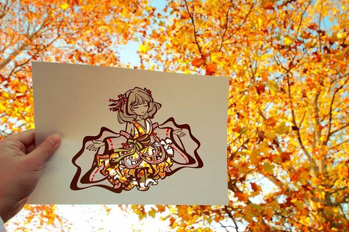 Japanese Artist Colors His Drawings With Real Landscapes