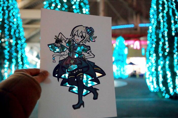 Japanese Artist Colors His Drawings With Real Landscapes