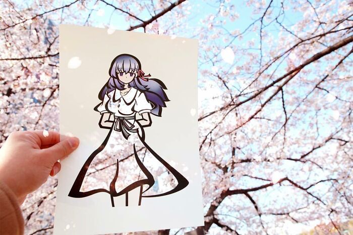 Japanese Artist Colors His Drawings With Real Landscapes