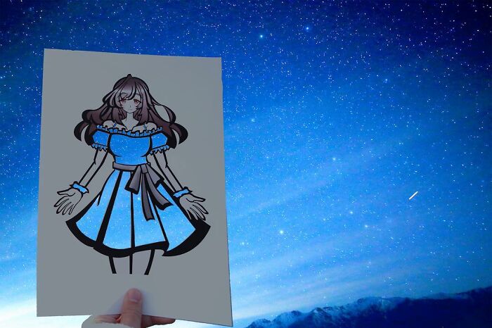 Japanese Artist Colors His Drawings With Real Landscapes