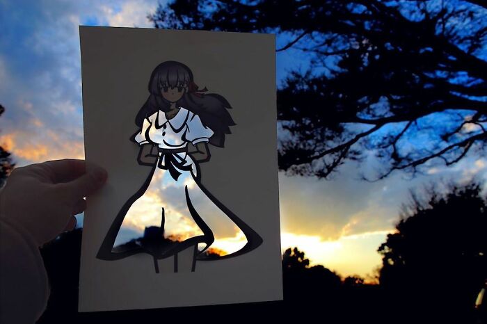 Japanese Artist Colors His Drawings With Real Landscapes