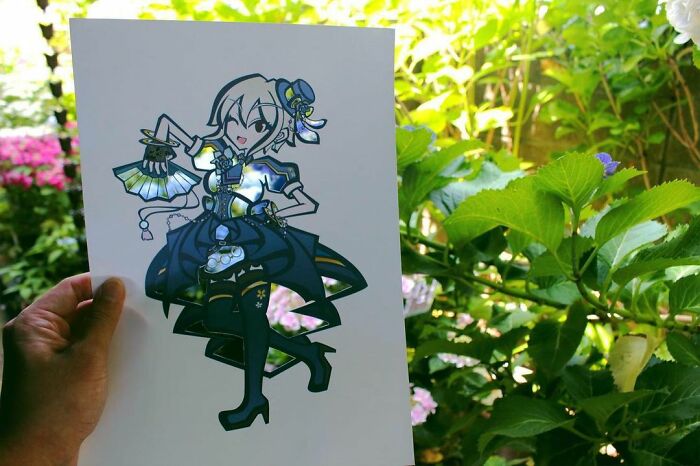 Japanese Artist Colors His Drawings With Real Landscapes