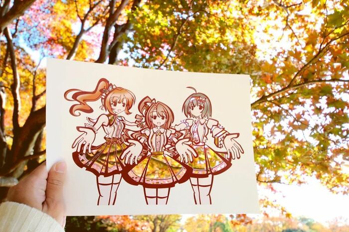 Japanese Artist Colors His Drawings With Real Landscapes