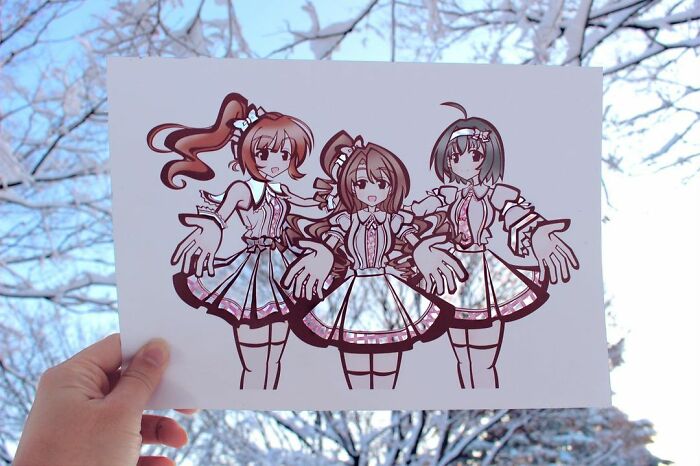 Japanese Artist Colors His Drawings With Real Landscapes