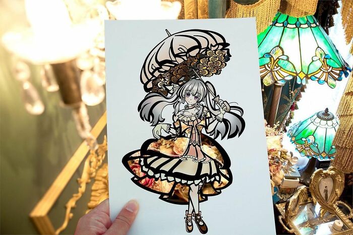 Japanese Artist Colors His Drawings With Real Landscapes