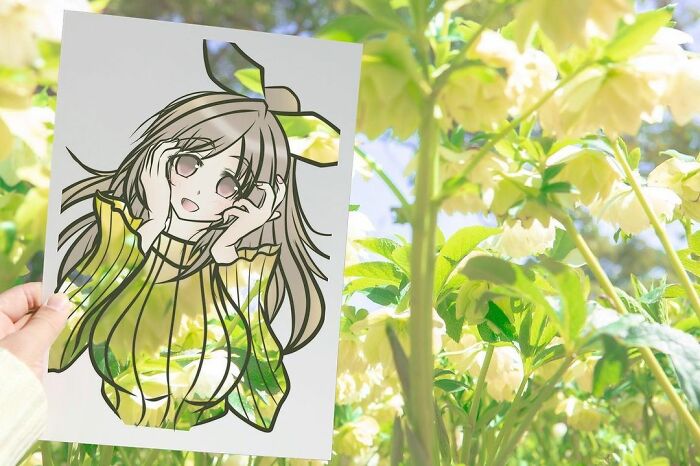 Japanese Artist Colors His Drawings With Real Landscapes