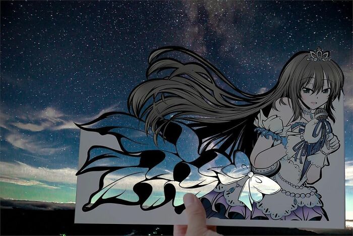 Japanese Artist Colors His Drawings With Real Landscapes